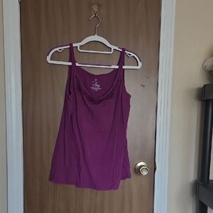New York & Company Magenta Camisole